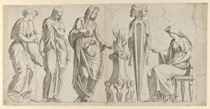 Davent Leon Collection: A Sacrifice, 1540-56. Creator: Leon Davent