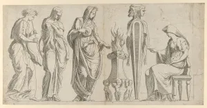 L And Xe9 Collection: A Sacrifice, 1540-56. Creator: Leon Davent