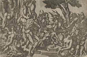 Antonio Fantuzzi Gallery: The Sacrifice, 1542. Creator: Antonio Fantuzzi