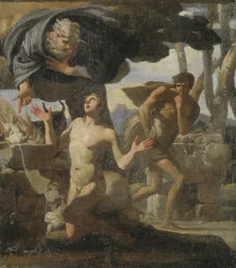 Abel Prints: The Sacrifice of Abel. Study. Creator: Charles Mellin