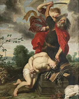 Book Of Genesis Prints: The Sacrifice of Abraham, c1631-1635. Creators: Cornelis de Vos, Jan Wildens