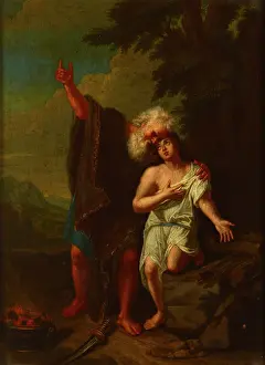 Sacrifice Prints: The Sacrifice of Abraham, c1700. Creator: Unknown