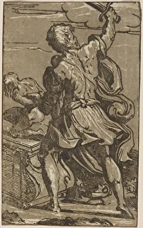 Mazzola Francesco Prints: The Sacrifice of Abraham. Creator: Unknown