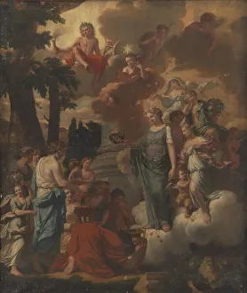 Prostration Prints: A Sacrifice to Apollo, 1672. Creator: Zacharias Webber