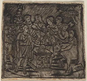 Niello Print Prints: Sacrifice, c. 1510 / 1530. Creator: Unknown