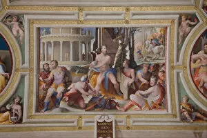 Domenico 1486 1551 Gallery: The Sacrifice of Codrus, King of Athens (Public Virtues of Greek and Roman Heroes), 1529-1535