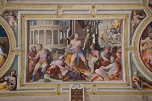 The Sacrifice of Codrus, King of Athens (Public Virtues of Greek and Roman Heroes), 1529-1535. Artist: Beccafumi, Domenico (1486-1551)