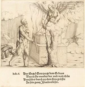 Hirsvogel Augustin Gallery: The Sacrifice of Gideon, 1549. Creator: Augustin Hirschvogel