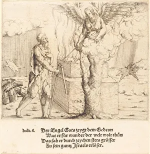 Gideon Prints: The Sacrifice of Gideon, 1549. Creator: Augustin Hirschvogel