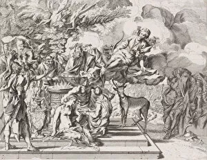 Trojan Wars Gallery: The sacrifice of Iphigenia, 1650-1700. Creator: Attributed to Arnold van Westerhout