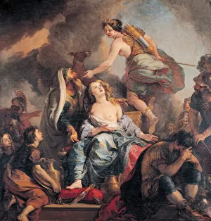Iphigenia Gallery: The Sacrifice of Iphigenia, 1680. Artist: La Fosse, Charles, de (1636-1716)