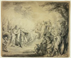 Board Prints: Sacrifice of Iphigenia, 1766. Creator: Philippe Joseph Tassaert