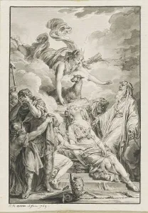 Le Jeune Prints: The Sacrifice of Iphigenia, 1769. Creator: Jean-Michel Moreau