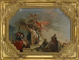 Euripides Collection: The Sacrifice of Iphigenia, 18th century. Artist: Fontebasso, Francesco (1709-1769)