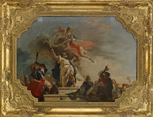Iphigenia Gallery: The Sacrifice of Iphigenia, 18th century. Artist: Fontebasso, Francesco (1709-1769)