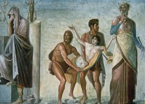 Sacrifice Prints: Sacrifice of Iphigenia, fresco from the house of the Tragic Poet in Pompeii
