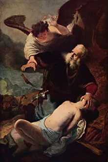 Rembrant Van Rijn Prints: The Sacrifice of Isaac, 1636, (1914). Creator: Rembrandt Harmensz van Rijn