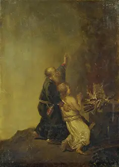 Book Of Genesis Prints: The Sacrifice of Isaac, 1750. Creator: Christian Wilhelm Ernst Dietrich