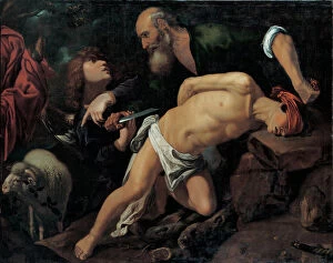 Abrahams Sacrifice Gallery: The Sacrifice of Isaac, c. 1615. Artist: Orrente, Pedro (1588-1645)