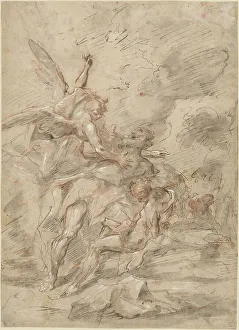 Diziani Gaspare Prints: The Sacrifice of Isaac, c. 1755. Creator: Gaspare Diziani