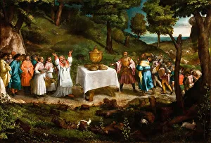 The Sacrifice of Melchizedek, 1545. Creator: Lotto, Lorenzo (1480-1556)