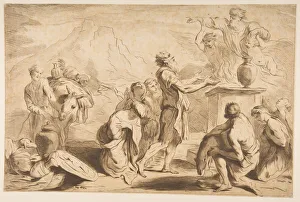 F Bartolozzi Prints: The Sacrifice of Noah, 1765. Creator: Francesco Bartolozzi