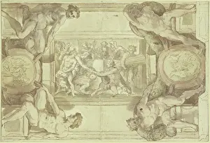Book Of Genesis Prints: The Sacrifice of Noah, mid-17th century. Creator: Andrea Sacchi ?