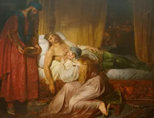 Jerusalem Collection: The sacrifice of Sibylla of Jerusalem. Artist: Auvray, Felix (1800-1833)