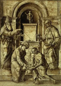 Lead White Prints: Sacrificial Scene, 1489/90. Creator: Gian Francesco de Maineri