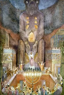 Mesopotamia Collection: Sacrificing to Bel, 1916. Artist: Evelyn Paul