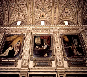 Sacristy of the Monastery of Guadalupe decorated with Paintings by Francisco de Zurbaran