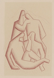 Encourage Prints: Sad Bandits, 1935-1936. Creator: Mikulas Galanda