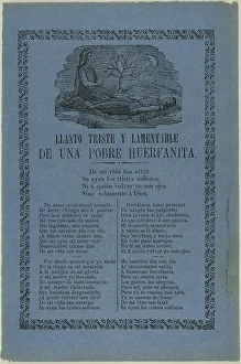 Lament Prints: Sad and Lamentable Cry of a Poor Little Orphan, n.d. Creator: Manuel Manilla