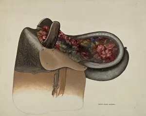 Saddle Gallery: Side Saddle, c. 1937. Creator: Eva Fox