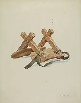 Saddle, c. 1937. Creator: Frank C. Barks