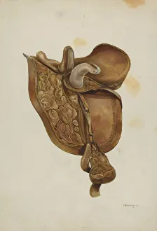Saddle Gallery: Saddle, c. 1937. Creator: Gerald Transpota