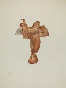 Saddle Gallery: Saddle, c. 1940. Creator: Arthur P. Reynolds