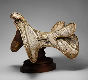 Staghorn Prints: Saddle, Central European, ca. 1400-1420. Creator: Unknown
