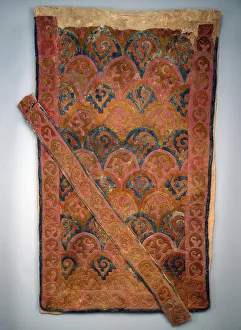 Saddle cloth, 5th-4th century BC. Artist: Ancient Altaian, Pazyryk Burial Mounds Saddle cloth, 5th-4th century BC. Artist: Ancient Altaian, Pazyryk Burial Mounds
