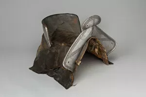 Saddle Gallery: Saddle with Four Saddle Plates, Southern Germany, c. 1540. Creator: Unknown