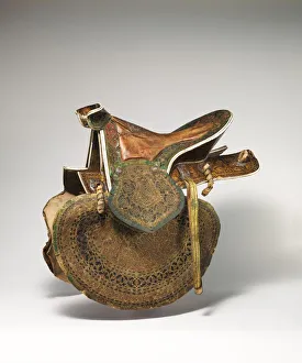 Bark Prints: Saddle, Turkish, late 16th-17th century. Creator: Unknown