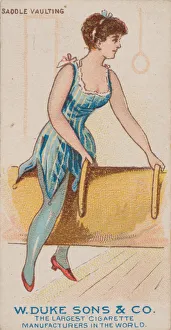 Gymnastics Prints: Saddle Vaulting, from the Gymnastic Exercises series (N77) for Duke brand cigarettes