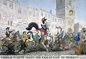 Chimney Sweep Prints: Saddle white Surry for Cheapside to Morrow, 1812. Artist: George Cruikshank