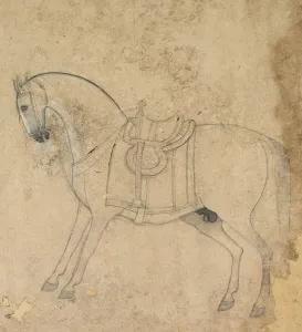 A Saddled Horse, c. 1750. Creator: Unknown