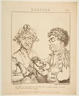 Rudolph Ackermann Collection: Sadness (Le Brun Travested, or Caricatures of the Passions), January 21, 1800