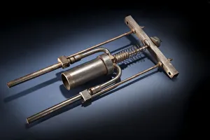 Rocket Prints: Safety Valve, Rocket Engine, Liquid Fuel, R. H. Goddard, 1930s. Creator: Robert Goddard