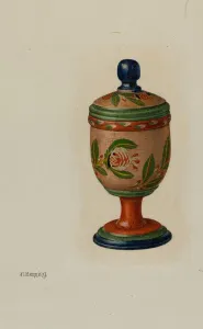 Spice Prints: Saffron Box, c. 1941. Creator: Charles Henning