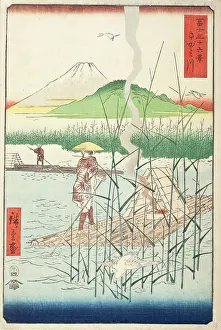 Fuji Prints: Sagami River, 1858. Creator: Ando Hiroshige