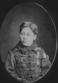 Sagen Ishizuka (1850-1909) at the Age of 26, 1876. Creator: Anonymous Sagen Ishizuka (1850-1909) at the Age of 26, 1876. Creator: Anonymous