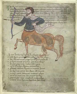 Cotton Prints: Sagittarius, second quarter of 11th century. Creator: Unknown